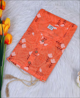 Orange Coloured Cotton Block Print Kurti